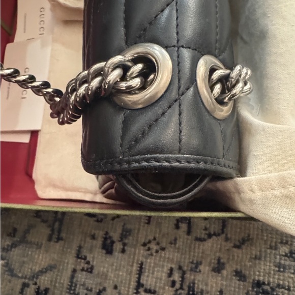 Gucci GG Marmont Matelassé Black Leather Shoulder Bag – w orig Dust Bag box etc - Picture 15 of 16